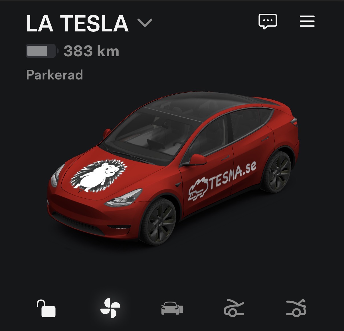 Räckvidd i bilen enligt EPA