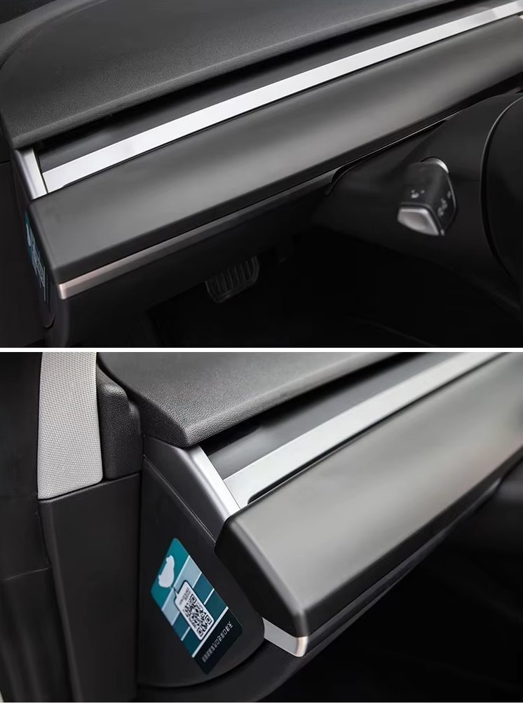 Panel i matt svart för front och dörrsidor i Tesla Model 3 (2019-2023)/Model Y – monterad