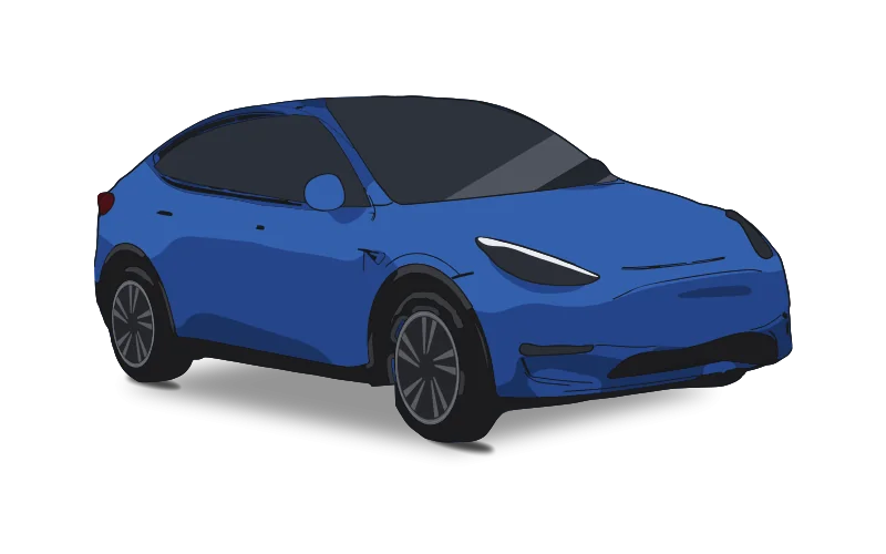 Illustration av Tesla Model Y (2021–2024)